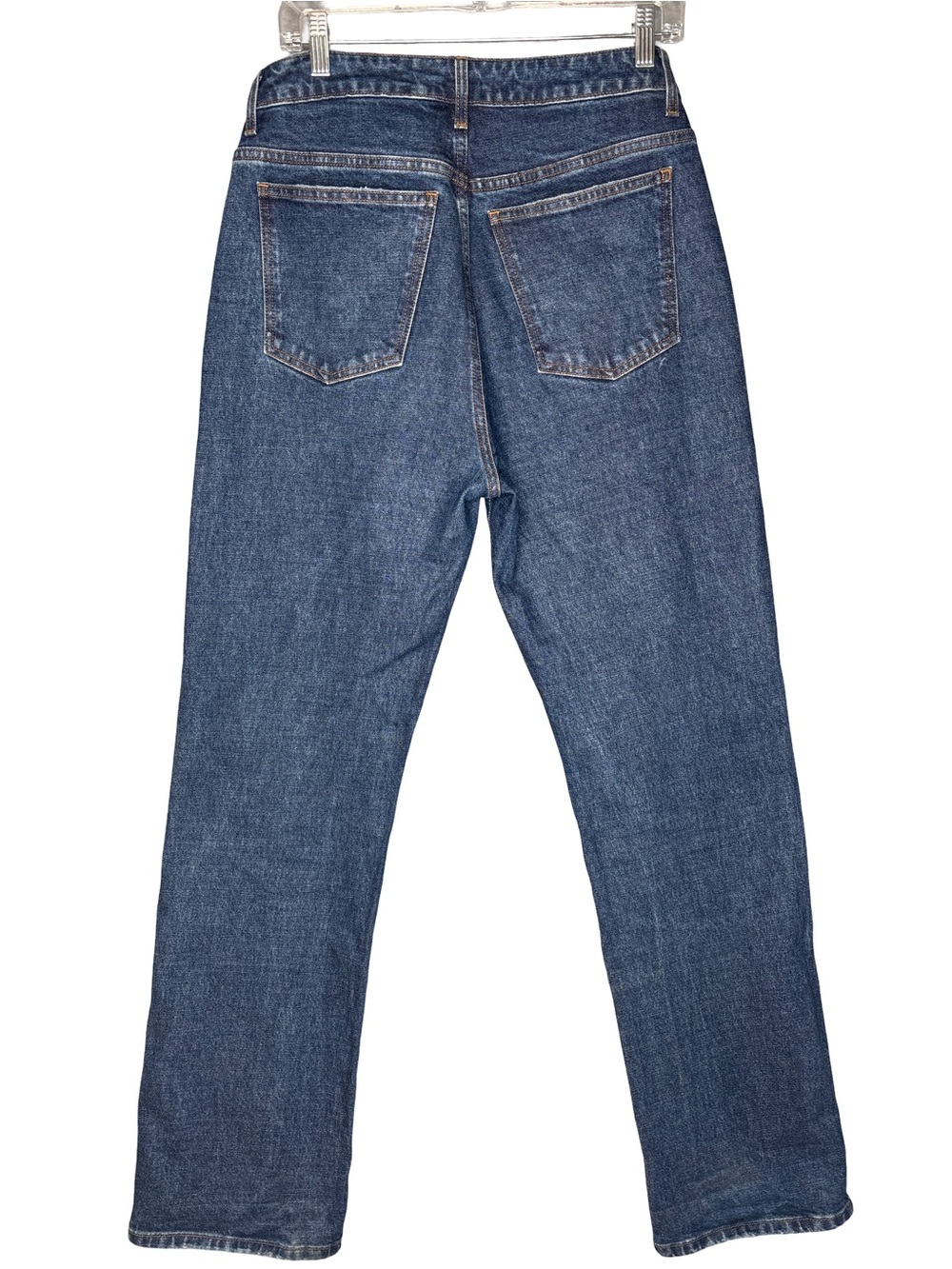 KHAITE Blue Denim Women's Straight-Leg Jeans Waist 34 Inseam 33 - Picture 2 of 5